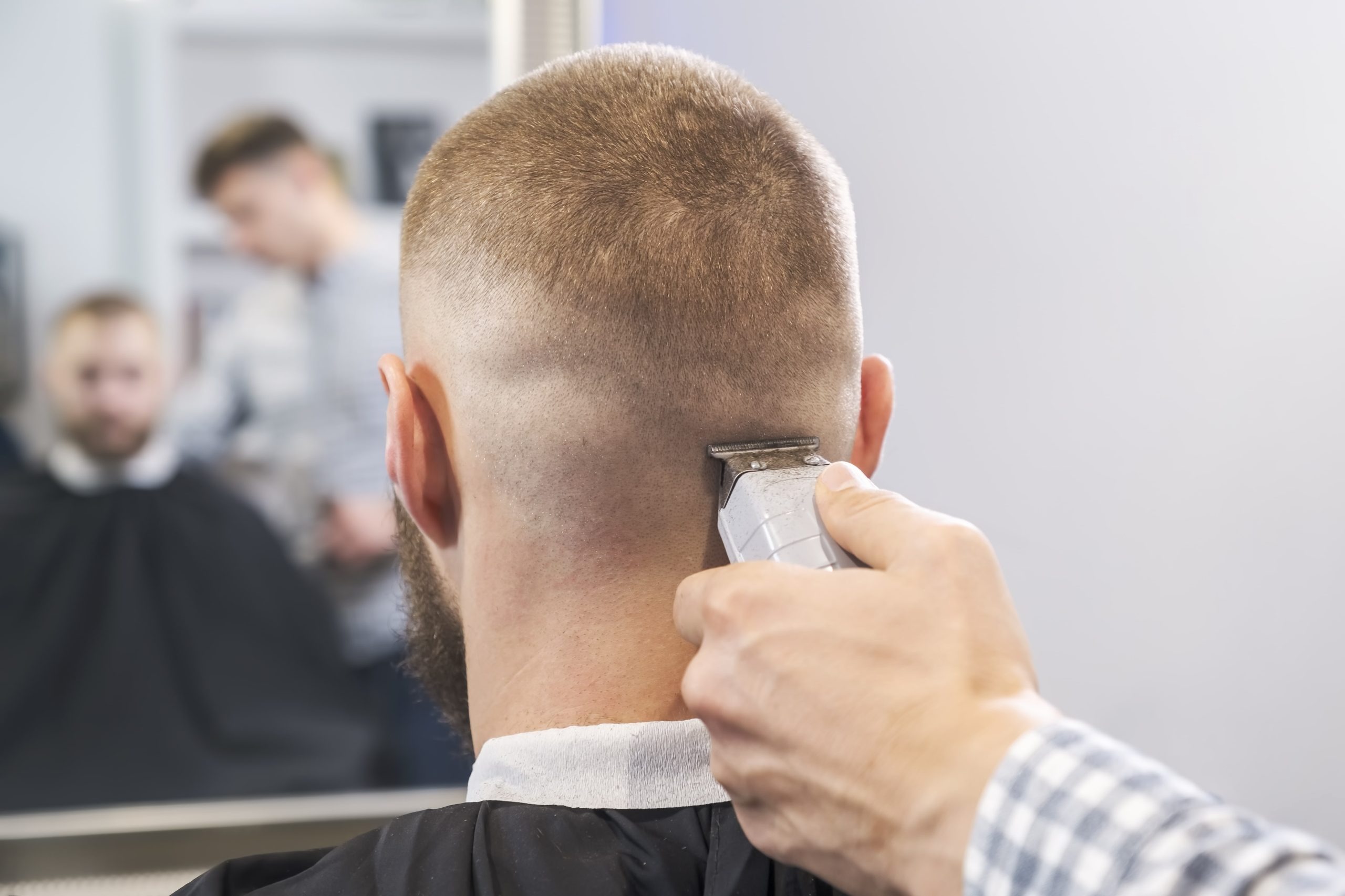 fade short buzz cut