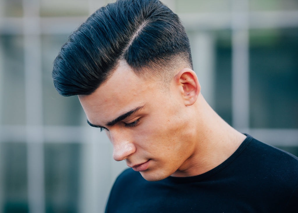 low taper taper fade long hair