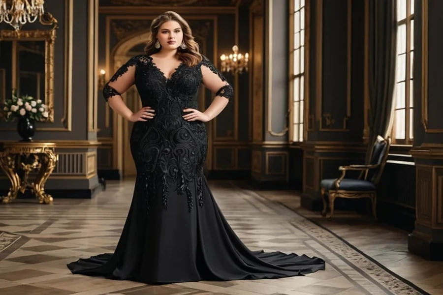 Black Formal Dresses Plus Size